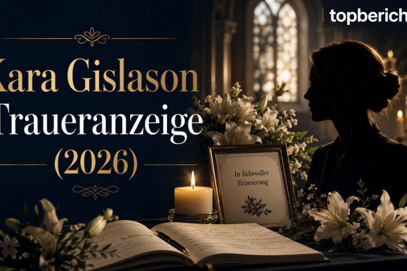 Kara Gislason Traueranzeige (2026): Was ist derzeit bekannt?